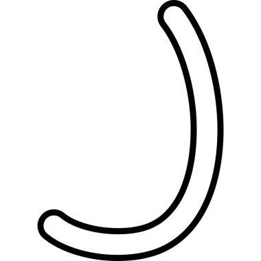 Vektör çizim karikatür sosis