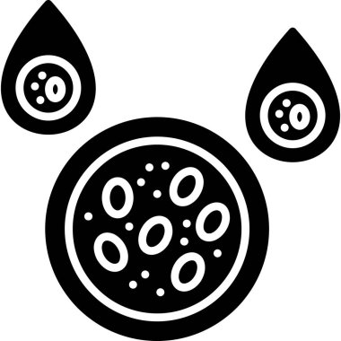 Yiyecek katı bir şekilde sağlıklı ikon içecek