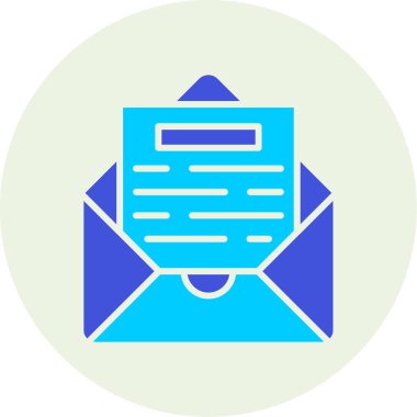 E- posta simgesinin vektör illüstrasyonu