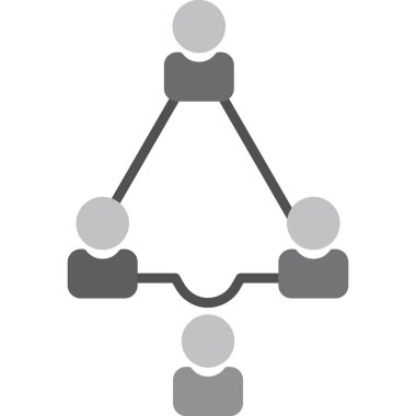 hiyerarşi düz vektör simgesi.