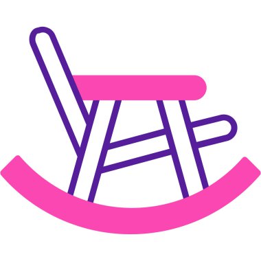 Bir salıncak simgesinin vektör illüstrasyonu