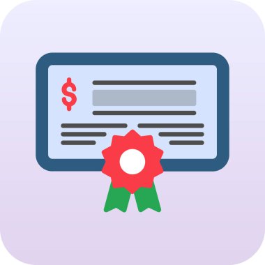 Moda biçimi izole edilmiş arkaplan sertifika simgesi