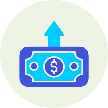 Para için. Web simgesi basit illüstrasyon