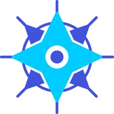 Pusula. Web simgesi vektör illüstrasyonu