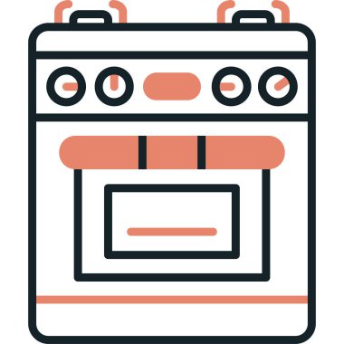 - Makine. Web simgesi basit illüstrasyon