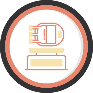 Modern bir simgenin vektör illüstrasyonu