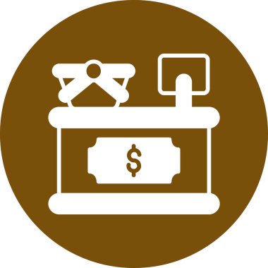 Para için. Web simgesi basit illüstrasyon