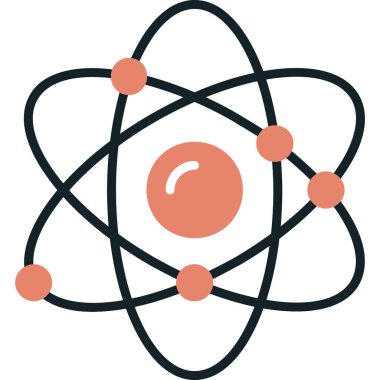 atom. Web simgesi basit illüstrasyon