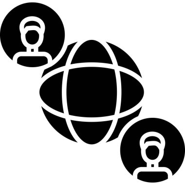 Katı biçimde genel bağlantı ağı simgesi