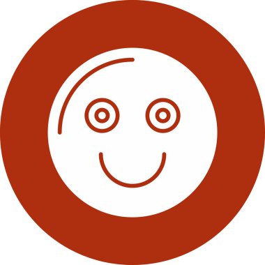 Gülen surat. Basit tasarım