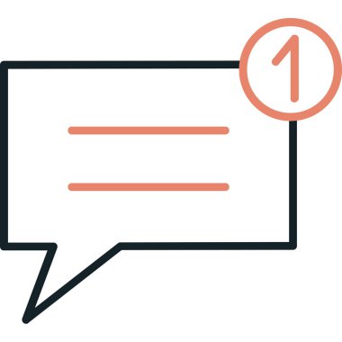 konuşma simgesi vektör illüstrasyonu