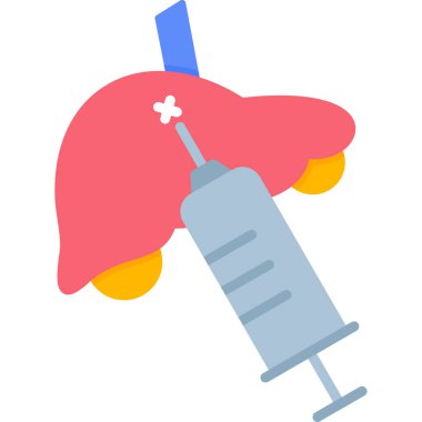 Karaciğer. Web simgesi basit illüstrasyon