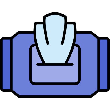 torba torba simgesi renk ana hatları vektörü