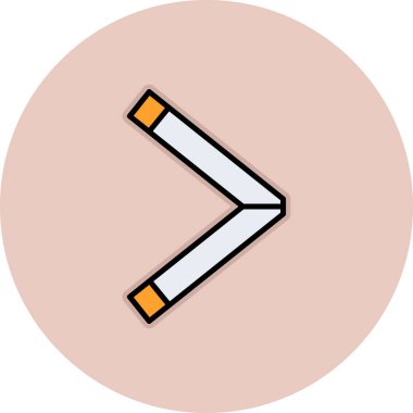 sigara ikonu. düz resimleme