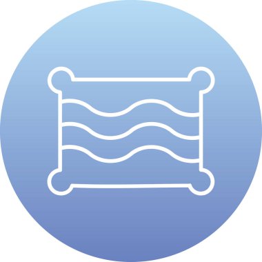 Bir yüzme havuzu simgesinin vektör çizimi