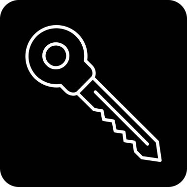 Anahtar. Web simgesi basit illüstrasyon