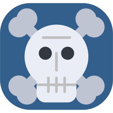 Kurukafa simgesi vektör illüstrasyonu