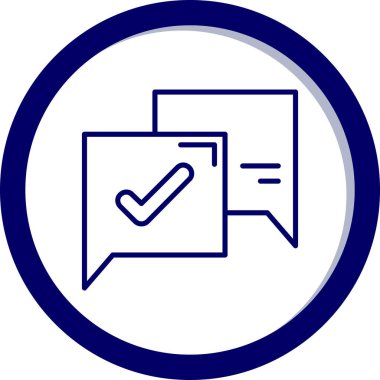 Kontrol işaretinin vektör çizimi