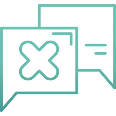 Hatalı sohbet ileti simgesi ana hat biçimi