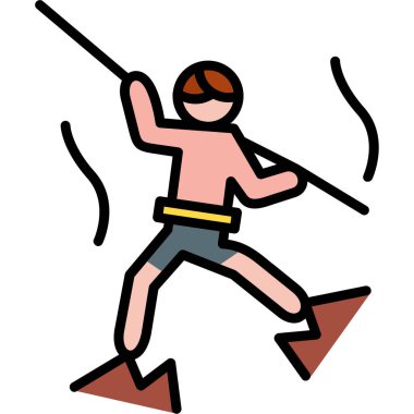 Kayak. Web simgesi basit illüstrasyon