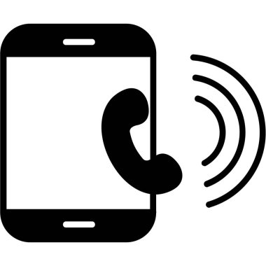 Telefon simgesi, vektör çizimi