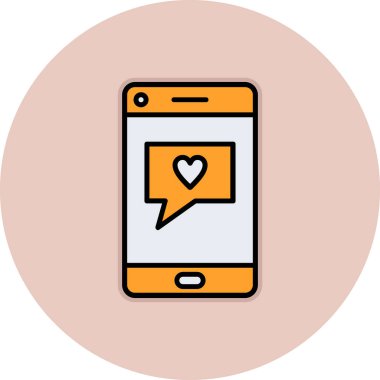 Modern akıllı telefonun vektör çizimi