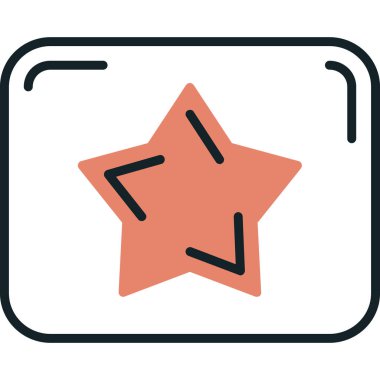 yıldız simgesi vektör illüstrasyonu