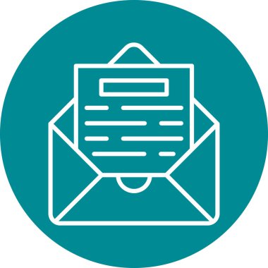 E-posta. Web simgesi basit illüstrasyon