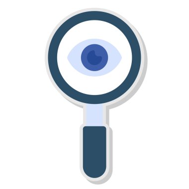 Arama renkli vektör simgesi