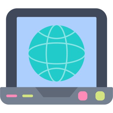 İnternet simgesi vektör illüstrasyonu