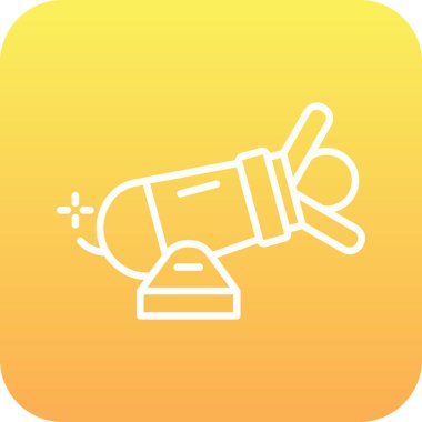 Uydu simgesinin vektör illüstrasyonu