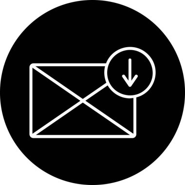 zarf simgesi vektör illüstrasyonu