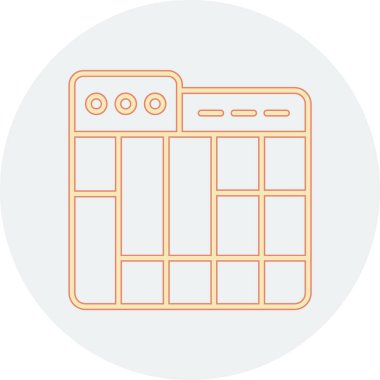 Mutfak uygulaması ikonu vektör illüstrasyon tasarımı