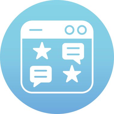 Soyut grupta izole edilmiş favori simge