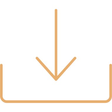 aşağı ok simgesi. vektör illüstrasyonu