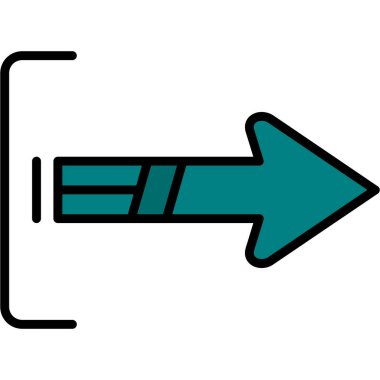 Ok. Web simgesi basit illüstrasyon