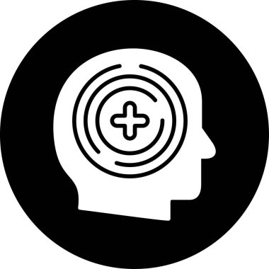 Çember simgesi olan insan kafası