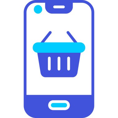 cep telefonu simgesi. Web için akıllı telefon vektör simgelerinin basit çizimi