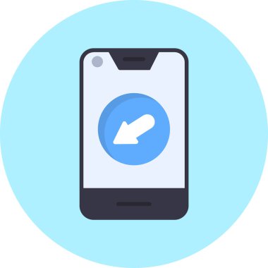 - Telefon. Web simgesi basit illüstrasyon