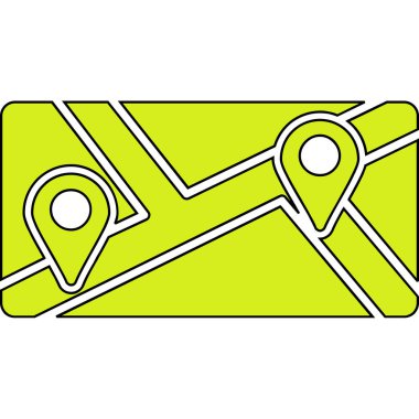 konum simgesi vektör illüstrasyonu