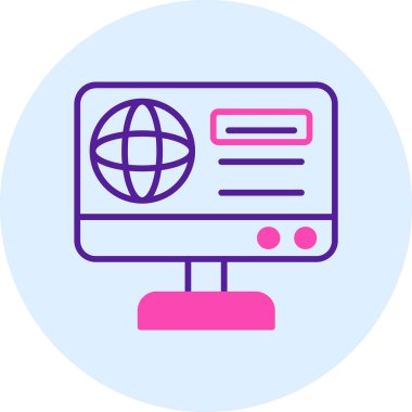 Ağ simgesi. vektör illüstrasyonu