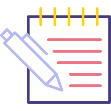 Belge. Web simgesi basit illüstrasyon