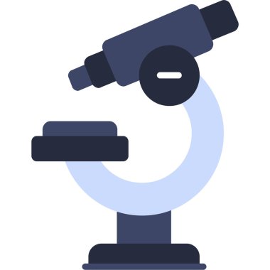 Teleskop. Web simgesi basit illüstrasyon