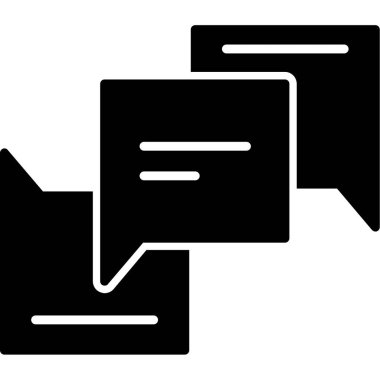 Sohbet mesajı vektör illüstrasyonu