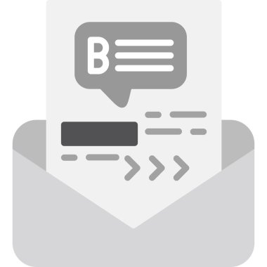 e-posta web simgesi, vektör çizim