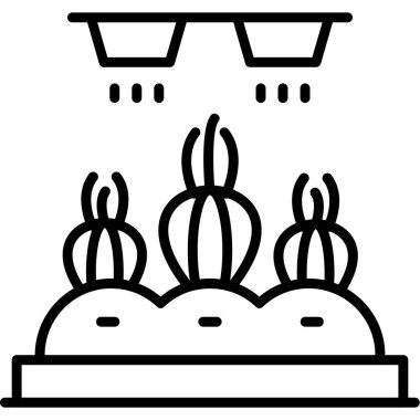 Tatlı kek ikonu ana hatlarıyla