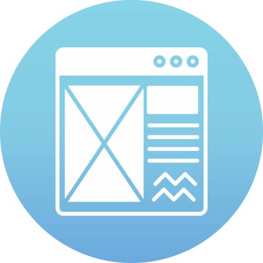 Web tasarım ikonu vektör illüstrasyonu