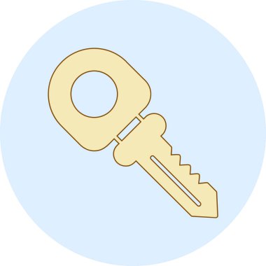 Anahtar simgesi vektör illüstrasyonu