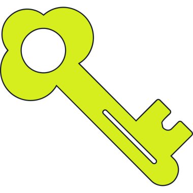 Anahtar. Web simgesi basit illüstrasyon