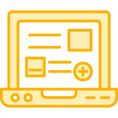 web tasarım renk çizgisi simgesi.